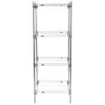 Metro A316C Super Adjustable Chrome Wire Stationary 4-Shelf Shelving Unit - 18