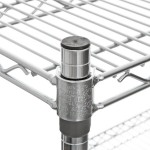 Metro A316C Super Adjustable Chrome Wire Stationary 4-Shelf Shelving Unit - 18