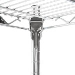 Metro A316C Super Adjustable Chrome Wire Stationary 4-Shelf Shelving Unit - 18
