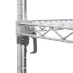 Metro A316C Super Adjustable Chrome Wire Stationary 4-Shelf Shelving Unit - 18