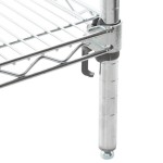 Metro A316C Super Adjustable Chrome Wire Stationary 4-Shelf Shelving Unit - 18
