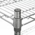 Metro A316C Super Adjustable Chrome Wire Stationary 4-Shelf Shelving Unit - 18