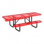 Lifeyard 8' Green Expanded Metal ADA Picnic Table Lifeyard 8' Green Expanded Metal ADA Picnic Table
