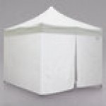Caravan Canopy 21003206010 Classic 10' x 10' White Heavy-Duty Commercial Grade Instant Canopy Deluxe Kit with Side Walls