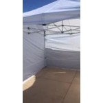 Caravan Canopy 21003206010 Classic 10' x 10' White Heavy-Duty Commercial Grade Instant Canopy Deluxe Kit with Side Walls