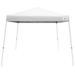 Caravan Canopy 21007800010 V-Series 2 10' x 10' White Slant Leg Instant Canopy