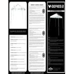 Caravan Canopy 21007800010 V-Series 2 10' x 10' White Slant Leg Instant Canopy