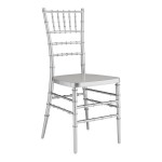 Lancaster Table & Seating Steel Reinforced Heavy-Duty Silver Resin Chiavari Chair Lancaster Table & Seating Steel Reinforced Heavy-Duty Silver Resin Chiavari Chair