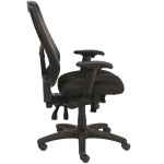 Eurotech Seating MFHB9SL-5806 Apollo Black Dove Fabric / Mesh Multi-Function High Back Swivel Office Chair Eurotech Seating MFHB9SL-5806 Apollo Black Dove Fabric / Mesh Multi-Function High Back Swivel Office Chair
