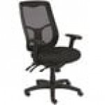 Eurotech Seating MFHB9SL-5806 Apollo Black Dove Fabric / Mesh Multi-Function High Back Swivel Office Chair Eurotech Seating MFHB9SL-5806 Apollo Black Dove Fabric / Mesh Multi-Function High Back Swivel Office Chair