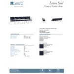 Lesro Lenox Steel Open House Navy Fabric 5-Seat Sofa with Center Arms Lesro Lenox Steel Open House Navy Fabric 5-Seat Sofa with Center Arms