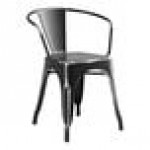 Lancaster Table & Seating Alloy Distressed Onyx Black Outdoor Arm Chair Lancaster Table & Seating Alloy Distressed Onyx Black Outdoor Arm Chair