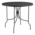 Lancaster Table & Seating Harbor Black Steel Mesh Outdoor Arm Chair Lancaster Table & Seating Harbor Black Steel Mesh Outdoor Arm Chair