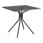 Lancaster Table & Seating Harbor Black Steel Mesh Outdoor Arm Chair Lancaster Table & Seating Harbor Black Steel Mesh Outdoor Arm Chair