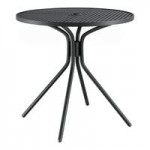 Lancaster Table & Seating Harbor Black Steel Mesh Outdoor Arm Chair Lancaster Table & Seating Harbor Black Steel Mesh Outdoor Arm Chair