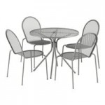 Lancaster Table & Seating Harbor Black Steel Mesh Outdoor Arm Chair Lancaster Table & Seating Harbor Black Steel Mesh Outdoor Arm Chair