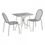 Lancaster Table & Seating Harbor Black Steel Mesh Outdoor Arm Chair Lancaster Table & Seating Harbor Black Steel Mesh Outdoor Arm Chair