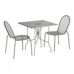 Lancaster Table & Seating Harbor Black Steel Mesh Outdoor Arm Chair Lancaster Table & Seating Harbor Black Steel Mesh Outdoor Arm Chair