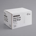 Choice Pint Size Insulated Foil Take Out Bag for Hot / Cold Food - 1,000/Case