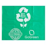 Choice 1/6 Standard Size 2.25 Mil Green Reusable Extra Heavy-Duty Plastic T-Shirt Bag - 200/Case