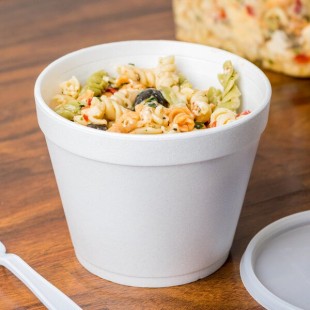 Dart 24MJ48 24 oz. White Foam Food Container - 500/Case Dart 24MJ48 24 oz. White Foam Food Container - 500/Case