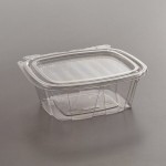 Dart ClearPac SafeSeal 12 oz. Tamper-Resistant, Tamper-Evident Hinged Container with Flat Lid - 200/Case Dart ClearPac SafeSeal 12 oz. Tamper-Resistant, Tamper-Evident Hinged Container with Flat Lid - 200/Case