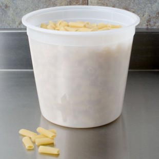 Placon 168 oz. Translucent Round Deli Container - 100/Case