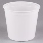 Placon 168 oz. Translucent Round Deli Container - 100/Case