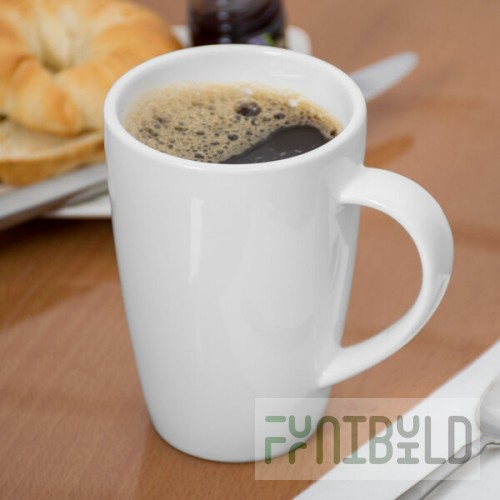 Libbey Slenda 12 oz. Royal Rideau White Porcelain Mug - Sample