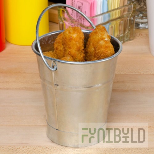 American Metalcraft GP3 Mini Galvanized Pail - 3 1/2
