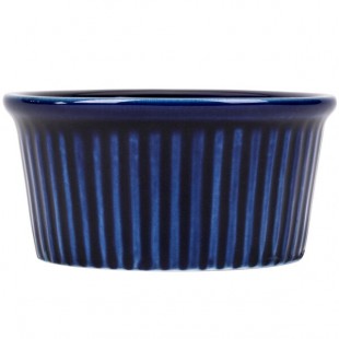 CAC RKF-2BLU Festiware 2 oz. Blue China Fluted Ramekin - 48/Case CAC RKF-2BLU Festiware 2 oz. Blue China Fluted Ramekin - 48/Case