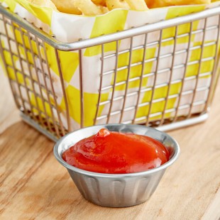 American Metalcraft 1.5 oz. Fluted Stainless Steel Sauce Cup - 12/Case