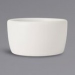 Tuxton VWX-0203 TuxTrendz Zion Matte White 2 oz. China Pipkin Ramekin - 48/Case