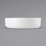Tuxton VWX-0203 TuxTrendz Zion Matte White 2 oz. China Pipkin Ramekin - 48/Case