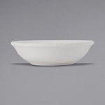 Tuxton VWX-0203 TuxTrendz Zion Matte White 2 oz. China Pipkin Ramekin - 48/Case