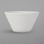 Tuxton VWX-0203 TuxTrendz Zion Matte White 2 oz. China Pipkin Ramekin - 48/Case