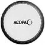Acopa 2.5 oz. Glossy Black Fluted Stoneware Ramekin - 48/Case
