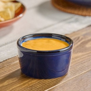 Acopa Keystone 4 oz. Azora Blue Porcelain Ramekin - 72/Case
