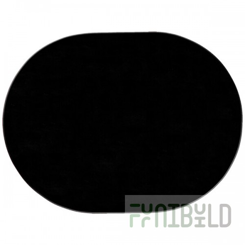 H. Risch, Inc. PLACEMATOVAL17X13BLACK 17