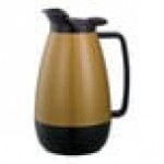 Service Ideas Thermo-Serv 33.8 oz. Gold ABS Plastic Insulated Coffee Carafe / Server with Flip-Top Lid TS101KB Service Ideas Thermo-Serv 33.8 oz. Gold ABS Plastic Insulated Coffee Carafe / Server with Flip-Top Lid TS101KB