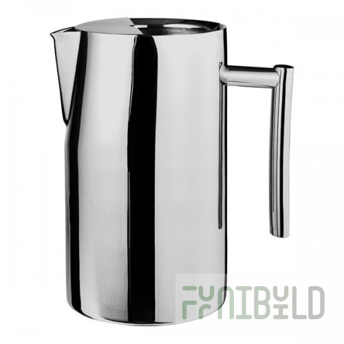 WNK by Steelite International Diva 71.5 oz. Stainless Steel Pitcher with Ice Guard 53601S135