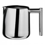 WNK by Steelite International Diva 71.5 oz. Stainless Steel Pitcher with Ice Guard 53601S135