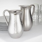 American Metalcraft 64 oz. Stainless Steel Mirror Finish Double-Walled Bell Pitcher SDWP64 - 4/Case