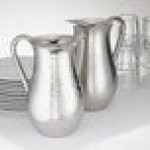 American Metalcraft 64 oz. Stainless Steel Mirror Finish Double-Walled Bell Pitcher SDWP64 - 4/Case