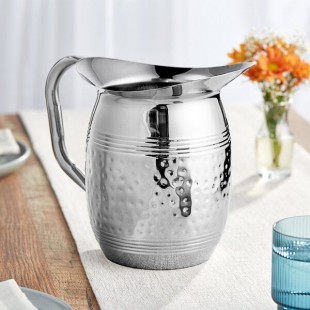 American Metalcraft HMWP97 3 Liter Bell Water Pitcher - Hammered Stainless Steel American Metalcraft HMWP97 3 Liter Bell Water Pitcher - Hammered Stainless Steel