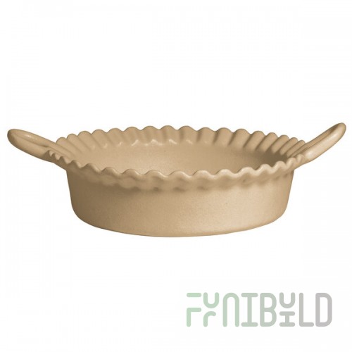G.E.T. Enterprises CZ002LT Bugambilia 1.6 Qt. Classic Textured Finish Latte Resin-Coated Aluminum Deep Mexican Cazuela