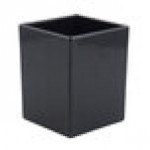 Bon Chef 9515S 56 oz. Black Sandstone Finish Cast Aluminum Straight Sided Square Bowl