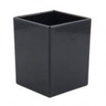 Bon Chef 9515S 56 oz. Black Sandstone Finish Cast Aluminum Straight Sided Square Bowl