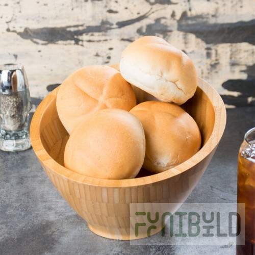 American Metalcraft BAMSL92 1.5 Qt. Bamboo Angled Bowl