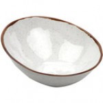 GET B-792-AM-W Arctic Mill 1.5 Qt. White Glazed Irregular Melamine Bowl - 12/Case